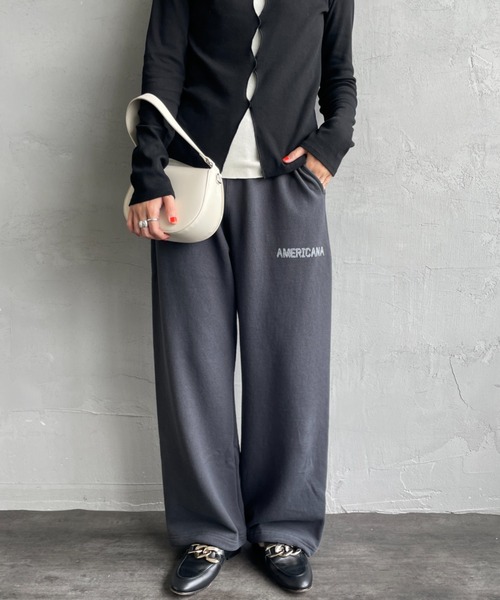 Americana/アメリカーナ] 別注 ロゴプリント スウェットパンツ