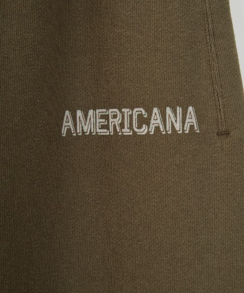 Americana アメリカーナ 別注 AMRCN スウェット ブラウン Americana/アメリカーナ] 別注 ロゴプリント スウェットパンツ