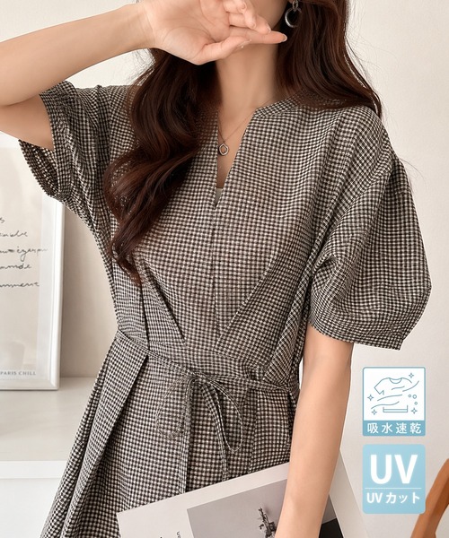 セール】【UVカット・防シワ・吸水速乾機能付き】涼しさも美しさも