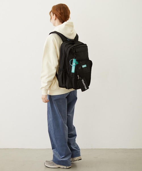 ミルクフェド MILKFED リュック リュックサック　グリーン 23L】W ZIP BACKPACK LtGREEN【PC収納可・A4サイズ・WEB限定】（バック