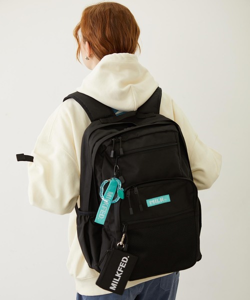 23L】W ZIP BACKPACK LtGREEN【PC収納可・A4サイズ・WEB限定】（バック