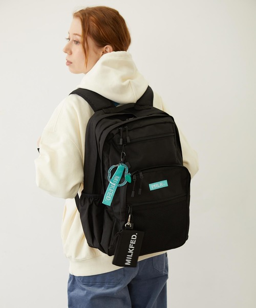 milkさま専用 23L】W ZIP BACKPACK LtGREEN【PC収納可・A4サイズ・WEB限定】（バック
