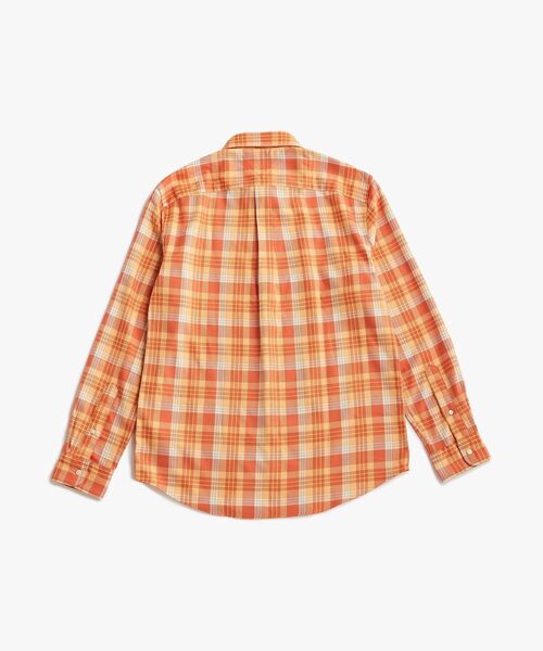 TOMMY HILFIGER(トミーヒルフィガー)の「ソフトタッチブレンドチェックレギュラーフィットシャツ(シャツ/ブラウス・メンズ・オレンジ系その他2・MEDIUM/LARGE/SMALL/X-LARGE)」の6枚目の写真