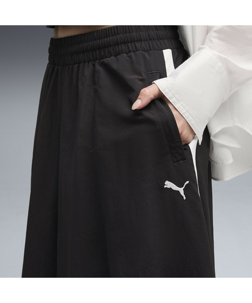 PUMA（プーマ）の「PUMA プーマ ウィメンズ T7 ウーブン ミディ スカート（スカート・レディース・ダークグリーン/ブラック・MEDIUM/SMALL/X-LARGE/LARGE）」の3枚目の写真