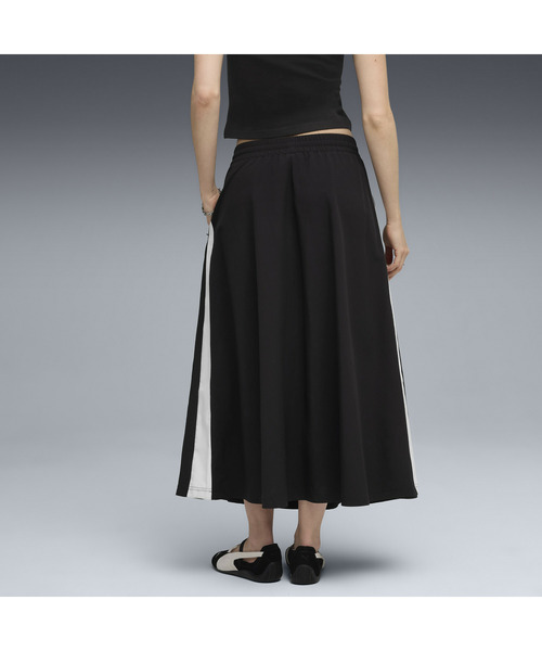 PUMA（プーマ）の「PUMA プーマ ウィメンズ T7 ウーブン ミディ スカート（スカート・レディース・ダークグリーン/ブラック・MEDIUM/SMALL/X-LARGE/LARGE）」の5枚目の写真