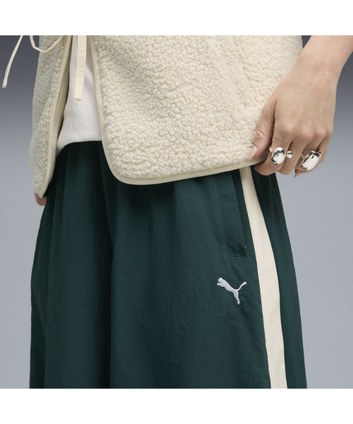 PUMA（プーマ）の「PUMA プーマ ウィメンズ T7 ウーブン ミディ スカート（スカート・レディース・ダークグリーン/ブラック・MEDIUM/SMALL/X-LARGE/LARGE）」の9枚目の写真