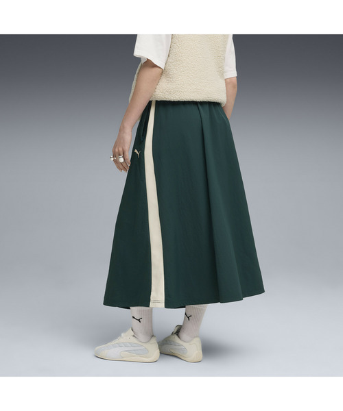 PUMA（プーマ）の「PUMA プーマ ウィメンズ T7 ウーブン ミディ スカート（スカート・レディース・ダークグリーン/ブラック・MEDIUM/SMALL/X-LARGE/LARGE）」の11枚目の写真