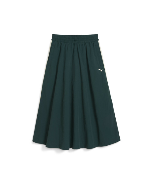 PUMA（プーマ）の「PUMA プーマ ウィメンズ T7 ウーブン ミディ スカート（スカート・レディース・ダークグリーン/ブラック・MEDIUM/SMALL/X-LARGE/LARGE）」の13枚目の写真