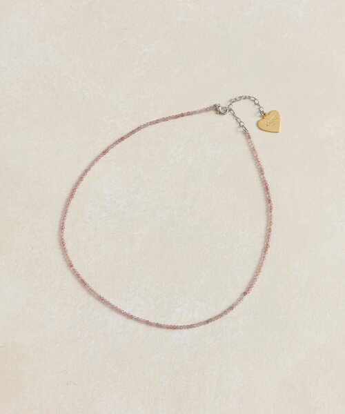 mystic(ミスティック)の「Lara天然石のビーズネックレス(ネックレス・レディース・オフホワイト/グリーン/ピンク・ONE SIZE)」の3枚目の写真