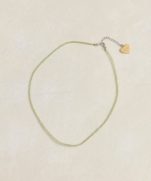 mystic(ミスティック)の「Lara天然石のビーズネックレス(ネックレス・レディース・オフホワイト/グリーン/ピンク・ONE SIZE)」の1枚目の写真