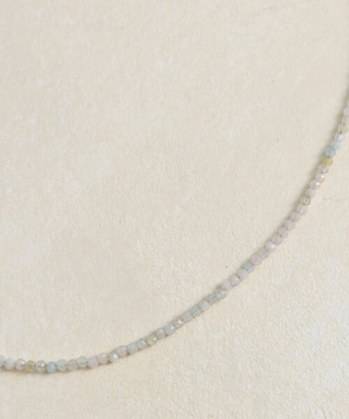 mystic(ミスティック)の「Lara天然石のビーズネックレス(ネックレス・レディース・オフホワイト/グリーン/ピンク・ONE SIZE)」の4枚目の写真