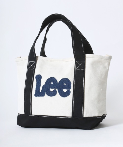 Lee（リー）の「2025AW Lee/リー パッチワーク デニムロゴ ミニキャンバス トートバック ランチバック（トートバッグ・レディース・ブラック/グリーン/レッド/ネイビー・FREE）」の2枚目の写真