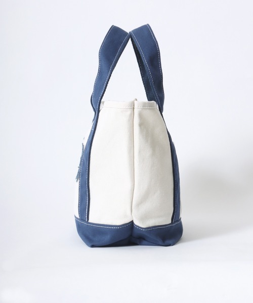 Lee（リー）の「2025AW Lee/リー パッチワーク デニムロゴ ミニキャンバス トートバック ランチバック（トートバッグ・レディース・ブラック/グリーン/レッド/ネイビー・FREE）」の6枚目の写真