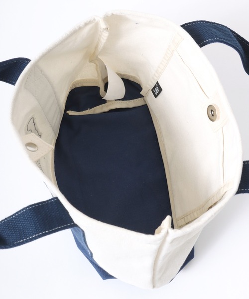 Lee（リー）の「2025AW Lee/リー パッチワーク デニムロゴ ミニキャンバス トートバック ランチバック（トートバッグ・レディース・ブラック/グリーン/レッド/ネイビー・FREE）」の15枚目の写真