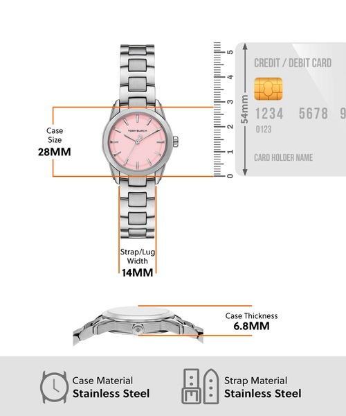 TORY BURCH(トリーバーチ)の「トリーバーチ 腕時計 レディース アナログ ステンレス TBW9065(アナログ腕時計・レディース・シルバー・FREE)」の5枚目の写真