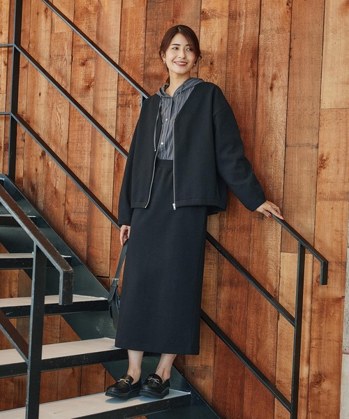 FOUND GOOD（ファウンドグッド）の「ダンボールZIPブルゾン（ブルゾン・レディース・グレー系5/アイボリー/ブラック・S/M/L）」の5枚目の写真