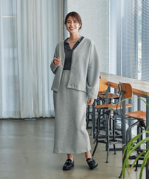 FOUND GOOD（ファウンドグッド）の「ダンボールZIPブルゾン（ブルゾン・レディース・グレー系5/アイボリー/ブラック・S/M/L）」の9枚目の写真