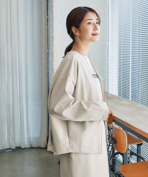 FOUND GOOD（ファウンドグッド）の「ダンボールZIPブルゾン（ブルゾン・レディース・グレー系5/アイボリー/ブラック・S/M/L）」の15枚目の写真