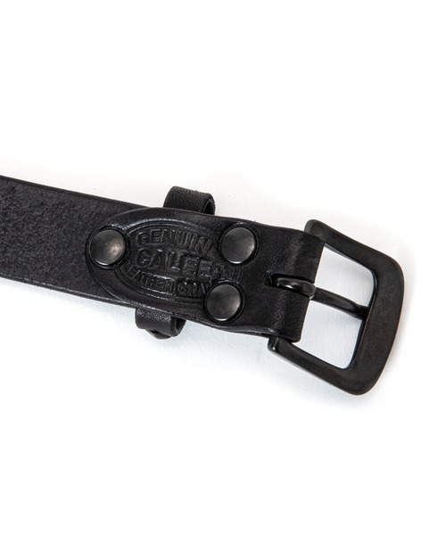 CALEE(キャリー)の「BLACK STUDS LEATHER NARROW BELT<EXCLUSIVE>(ベルト・メンズ・ブラック×ブラック・MEDIUM/LARGE/X-LARGE/SMALL)」の4枚目の写真