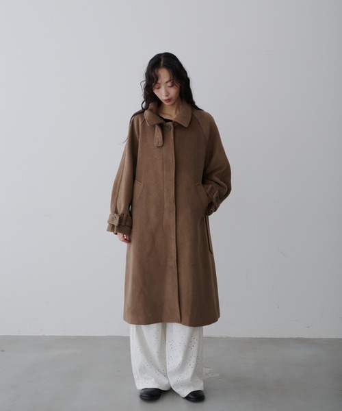 Long Over Coat / ロングオーバーコート（ステンカラーコート）｜NUJOH