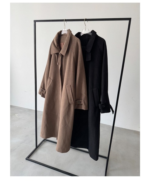 Long Over Coat / ロングオーバーコート（ステンカラーコート）｜NUJOH