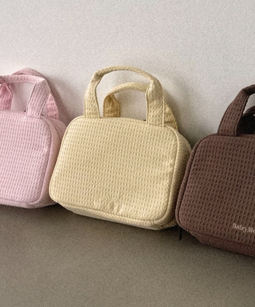 ALEXIA STAM（アリシアスタン）の「Waffle Diaper Pouch /ワッフルおむつポーチ（おむつ用品/おむつポーチ・レディース・イエロー/ピンク/ブラウン・FREE）」の3枚目の写真