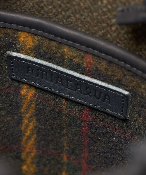 Steven Alan（スティーブンアラン）の「＜AMIACALVA＞OILED COTTON WOOL TOTE M/バッグ（ショルダーバッグ・レディース・ブラック・FREE）」の8枚目の写真