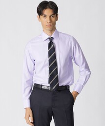 【Nikkei magazine掲載】シャドウパケ柄 セミワイドカラードレスシャツ