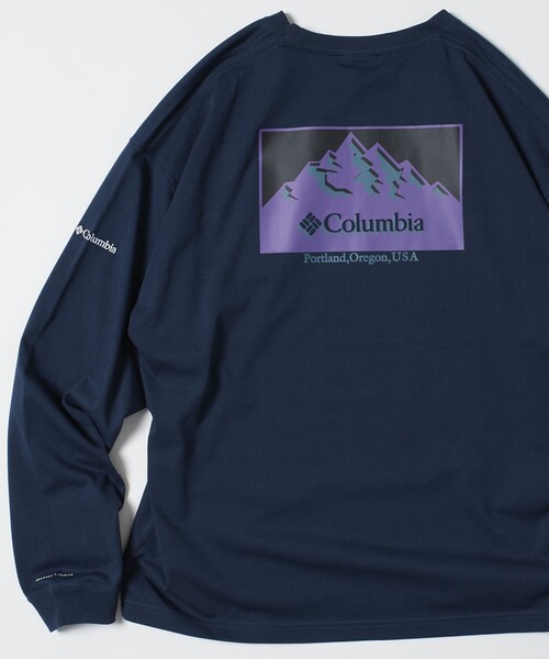 FREAK'S STORE(フリークスストア)の「限定展開 Columbia×FREAK'S STORE/コロンビア 別注 インペリアルパーク バックプリント ロングスリーブTシャツ(Tシャツ/カットソー・メンズ・ブラック/ベージュ/ホワイト/ネイビー/グレー系その他2/グレー/チャコールグレー/ブラック系その他/ホワイト系その他/ネイビー系2/ベージュ系その他/グレー系その他・SMALL/MEDIUM/LARGE/X-LARGE)」の12枚目の写真
