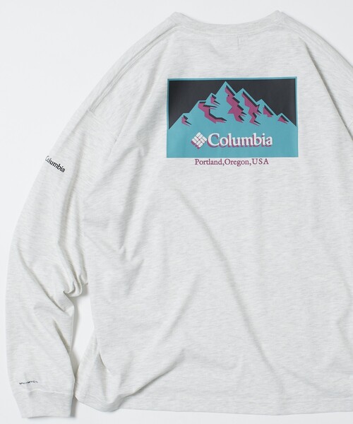 FREAK'S STORE(フリークスストア)の「限定展開 Columbia×FREAK'S STORE/コロンビア 別注 インペリアルパーク バックプリント ロングスリーブTシャツ(Tシャツ/カットソー・メンズ・ブラック/ベージュ/ホワイト/ネイビー/グレー系その他2/グレー/チャコールグレー/ブラック系その他/ホワイト系その他/ネイビー系2/ベージュ系その他/グレー系その他・SMALL/MEDIUM/LARGE/X-LARGE)」の7枚目の写真