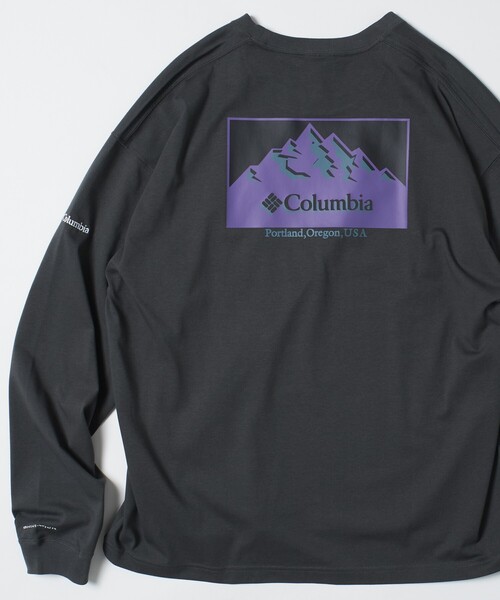 FREAK'S STORE(フリークスストア)の「限定展開 Columbia×FREAK'S STORE/コロンビア 別注 インペリアルパーク バックプリント ロングスリーブTシャツ(Tシャツ/カットソー・メンズ・ブラック/ベージュ/ホワイト/ネイビー/グレー系その他2/グレー/チャコールグレー/ブラック系その他/ホワイト系その他/ネイビー系2/ベージュ系その他/グレー系その他・SMALL/MEDIUM/LARGE/X-LARGE)」の8枚目の写真