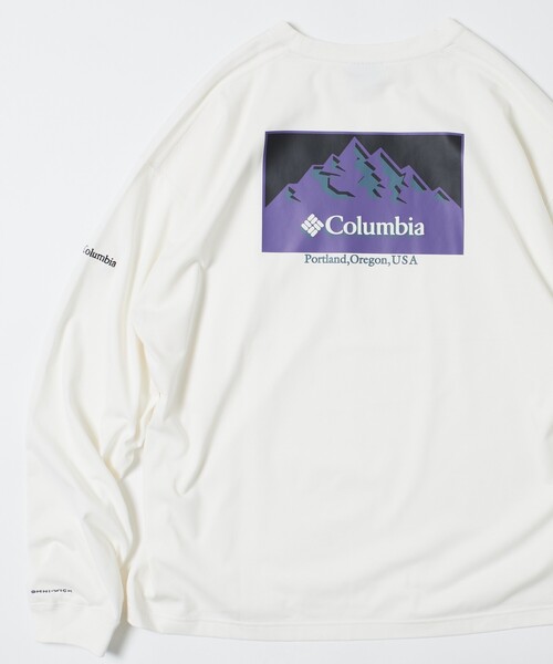 FREAK'S STORE(フリークスストア)の「限定展開 Columbia×FREAK'S STORE/コロンビア 別注 インペリアルパーク バックプリント ロングスリーブTシャツ(Tシャツ/カットソー・メンズ・ブラック/ベージュ/ホワイト/ネイビー/グレー系その他2/グレー/チャコールグレー/ブラック系その他/ホワイト系その他/ネイビー系2/ベージュ系その他/グレー系その他・SMALL/MEDIUM/LARGE/X-LARGE)」の21枚目の写真