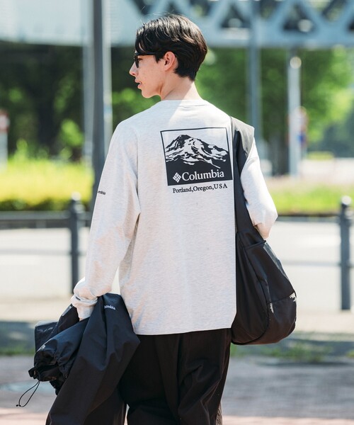 FREAK'S STORE(フリークスストア)の「限定展開 Columbia×FREAK'S STORE/コロンビア 別注 インペリアルパーク バックプリント ロングスリーブTシャツ(Tシャツ/カットソー・メンズ・ブラック/ベージュ/ホワイト/ネイビー/グレー系その他2/グレー/チャコールグレー/ブラック系その他/ホワイト系その他/ネイビー系2/ベージュ系その他/グレー系その他・SMALL/MEDIUM/LARGE/X-LARGE)」の6枚目の写真