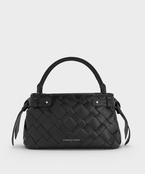 CHARLES & KEITH(チャールズ & キース)の「Ivette イヴェット ウーブントップハンドルバッグ(トートバッグ・レディース・スミクロ/ワインレッド・M)」の17枚目の写真