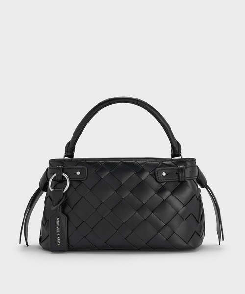 CHARLES & KEITH(チャールズ & キース)の「Ivette イヴェット ウーブントップハンドルバッグ(トートバッグ・レディース・スミクロ/ワインレッド・M)」の15枚目の写真