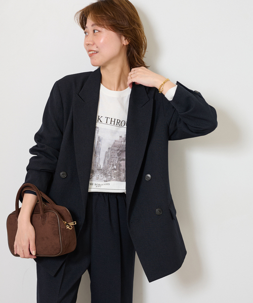 25AW新作］ウーステッドサージジャケット（テーラードジャケット