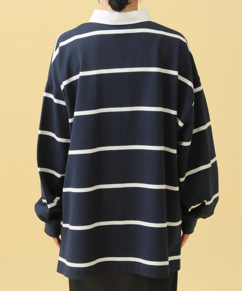 LEPSIM（レプシィム）の「【産前・産後対応】マタニティ／ラガー長袖シャツ　577873（マタニティウェア/グッズ・レディース・ネイビー/ブラウン・FREE）」の19枚目の写真