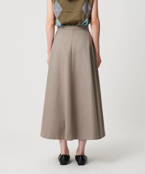 BEAUTY&YOUTH UNITED ARROWS（ビューティーアンドユースユナイテッドアローズ）の「ポリエステルツイル サーキュラースカート ウォッシャブル（スカート・レディース・ベージュ/ブラック・M/S）」の12枚目の写真