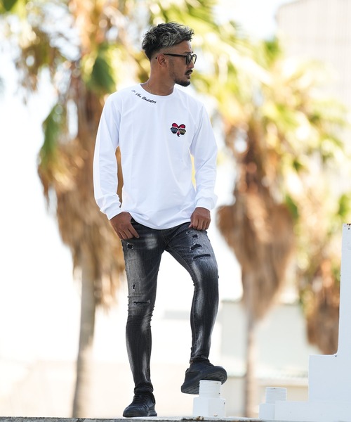 adamsJUGGLER(アダムスジャグラー)の「RTEGラブリードッグスロンティー(Tシャツ/カットソー・メンズ・ブラック/ホワイト・S/M/L/XL/XXL)」の7枚目の写真