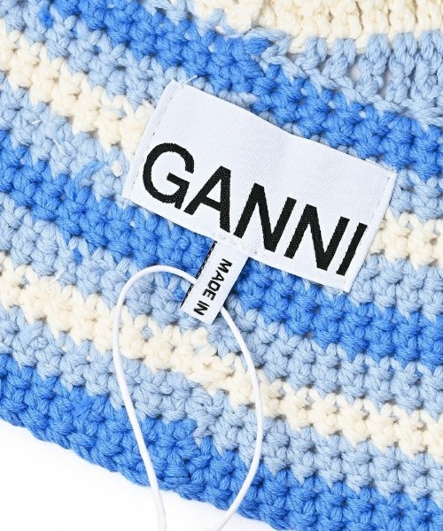 Narcissus(ナルシス)の「【GANNI】クロシェバケットハット(ハット・レディース・ブルー・FREE)」の4枚目の写真