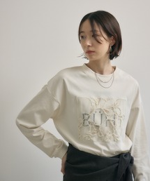 cloche レースパッチロゴロンT