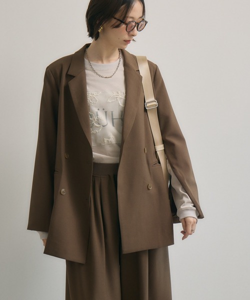 Paradise Picnic(パラダイスピクニック)の「cloche レースパッチロゴロンT(Tシャツ/カットソー・レディース・ホワイト/ベージュ/ブラック・FREE)」の11枚目の写真