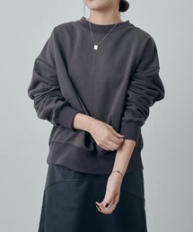 Lui's（ルイス）の「ハイゲージフレンチテリークルーネックトップス（Tシャツ/カットソー）」