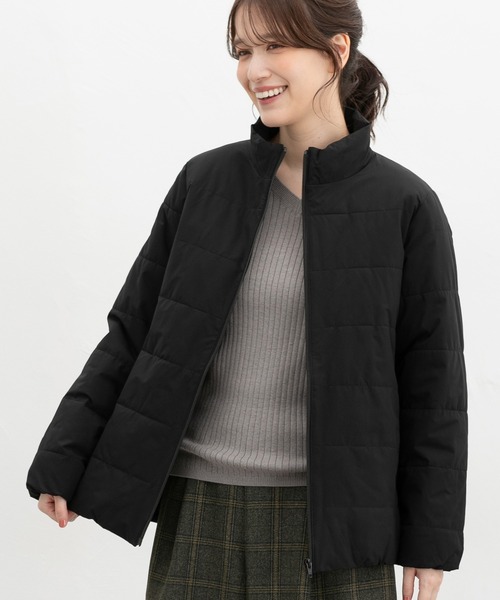 Honeys(ハニーズ)の「【非フッ素撥水加工】スタンドライトブルゾン(ブルゾン・レディース・ネイビー/モカ/ブラック/ライトベージュ・L/LL/M/S)」の8枚目の写真