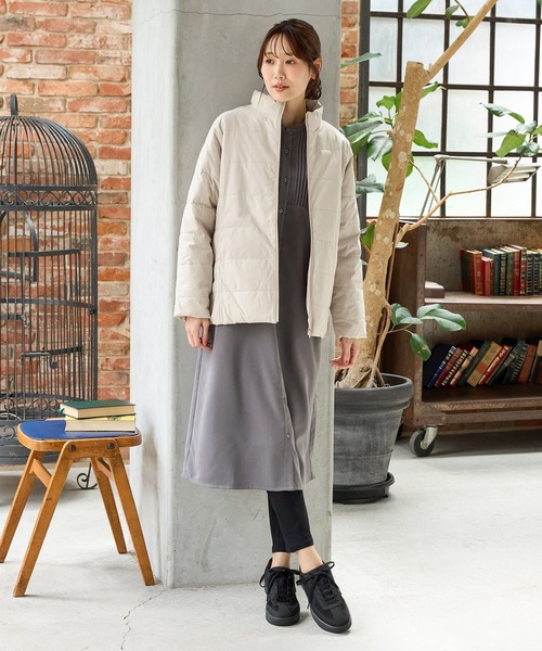 Honeys(ハニーズ)の「【非フッ素撥水加工】スタンドライトブルゾン(ブルゾン・レディース・ネイビー/モカ/ブラック/ライトベージュ・L/LL/M/S)」の18枚目の写真
