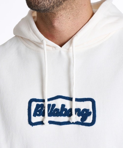 BILLABONG（ビラボン）の「BILLABONG メンズ SIGN パーカー 【OVER FIT】【2025年秋冬モデル】/ビラボンバックロゴ刺繍プルオーバーパーカー・フーディー（パーカー・メンズ・クリーム/ブラック系その他/グリーン・LARGE/X-LARGE/SMALL/MEDIUM）」の8枚目の写真