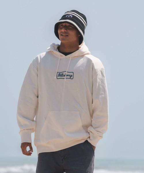 BILLABONG（ビラボン）の「BILLABONG メンズ SIGN パーカー 【OVER FIT】【2025年秋冬モデル】/ビラボンバックロゴ刺繍プルオーバーパーカー・フーディー（パーカー・メンズ・クリーム/ブラック系その他/グリーン・LARGE/X-LARGE/SMALL/MEDIUM）」の12枚目の写真