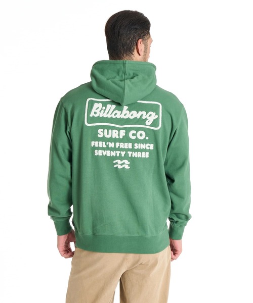 BILLABONG（ビラボン）の「BILLABONG メンズ SIGN パーカー 【OVER FIT】【2025年秋冬モデル】/ビラボンバックロゴ刺繍プルオーバーパーカー・フーディー（パーカー・メンズ・クリーム/ブラック系その他/グリーン・LARGE/X-LARGE/SMALL/MEDIUM）」の14枚目の写真