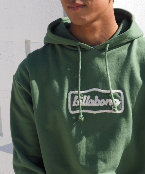 BILLABONG（ビラボン）の「BILLABONG メンズ SIGN パーカー 【OVER FIT】【2025年秋冬モデル】/ビラボンバックロゴ刺繍プルオーバーパーカー・フーディー（パーカー・メンズ・クリーム/ブラック系その他/グリーン・LARGE/X-LARGE/SMALL/MEDIUM）」の16枚目の写真