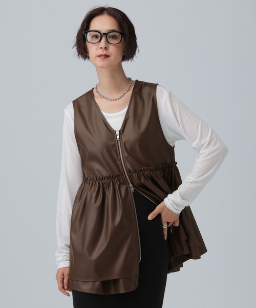 【新品】LEPSIM＊ギャザーWZIPベスト LEPSIM｜ギャザーWZIPベスト | Rakuten Fashion(楽天